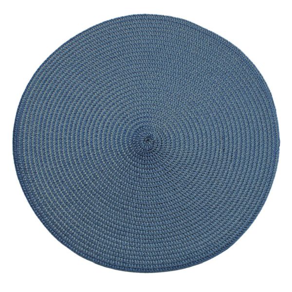 Circular Ribbed Placemat - Slate